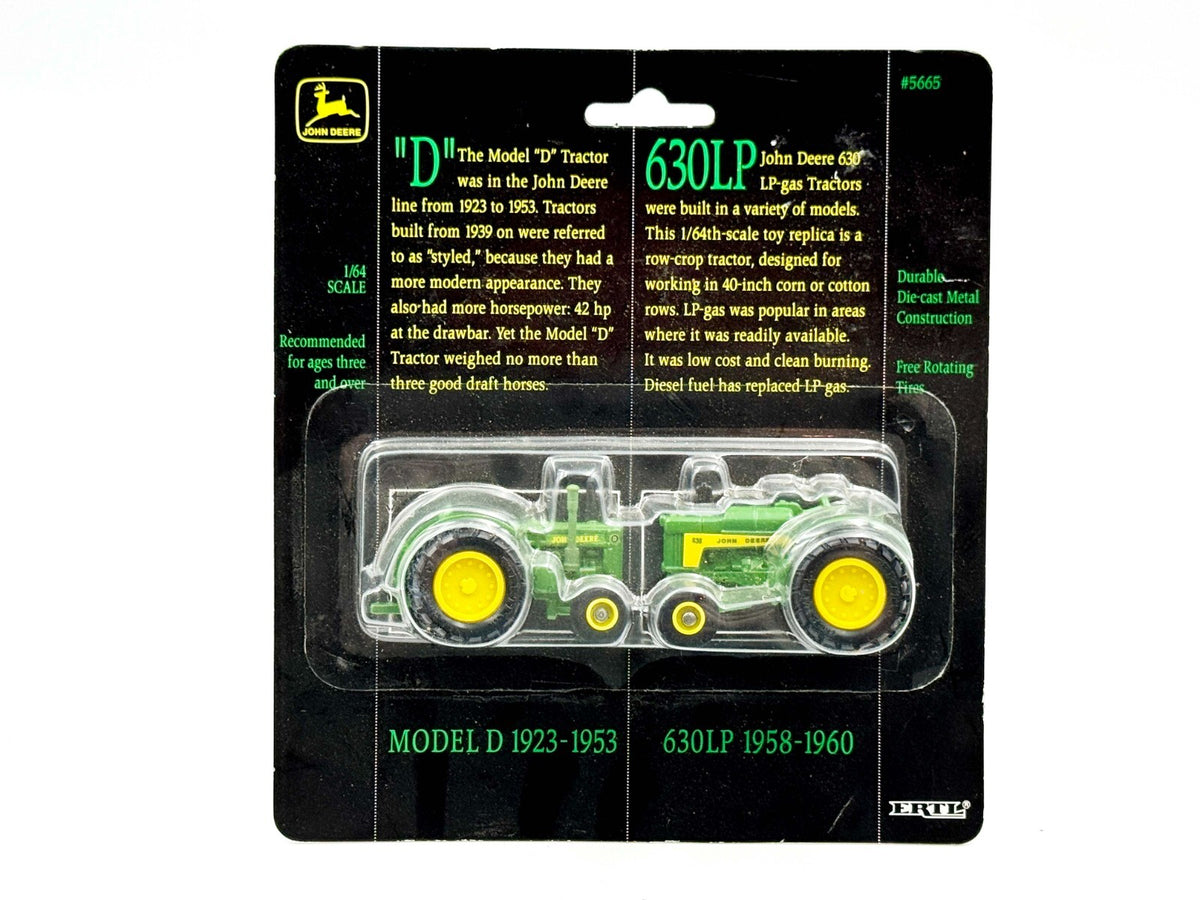 1/64 John Deere Tractor Set, Model D, 630Lp