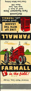 Matchbook Cover Farmall 400 McCormick Store Iowa Falls Iowa
