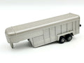 1/64 Silver Gooseneck Cattle Trailer