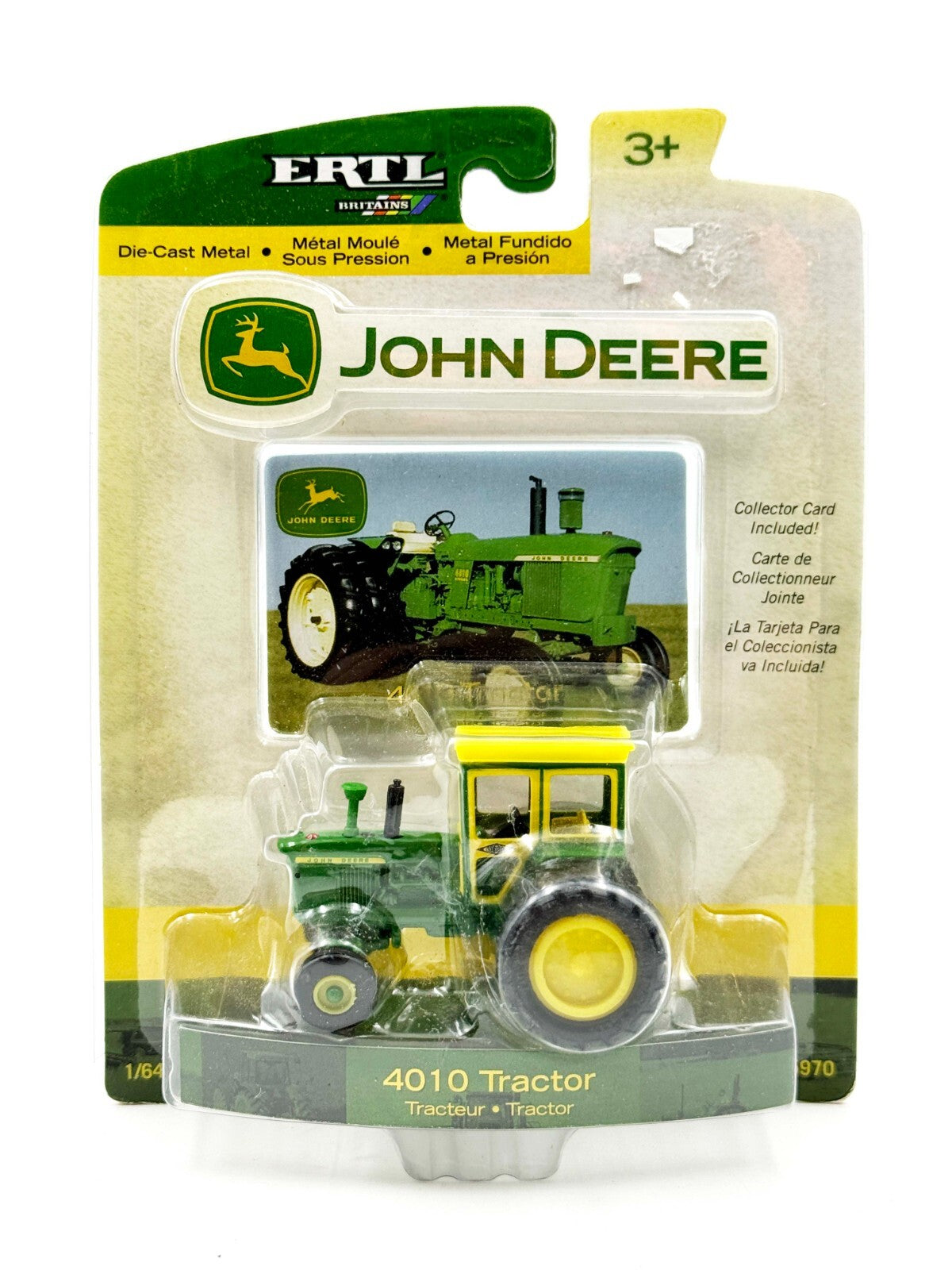 1/64 John Deere 4010 Wide Front Tractor With Hiniker Cab & Rear Duals