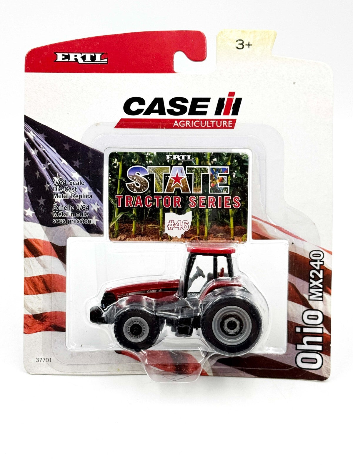 1/64 Case IH MX240 Ohio State Tractor With Front Wheel Assist