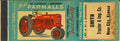Matchbook Cover Farmall H Smith Tractor Imp Ness City Kansas