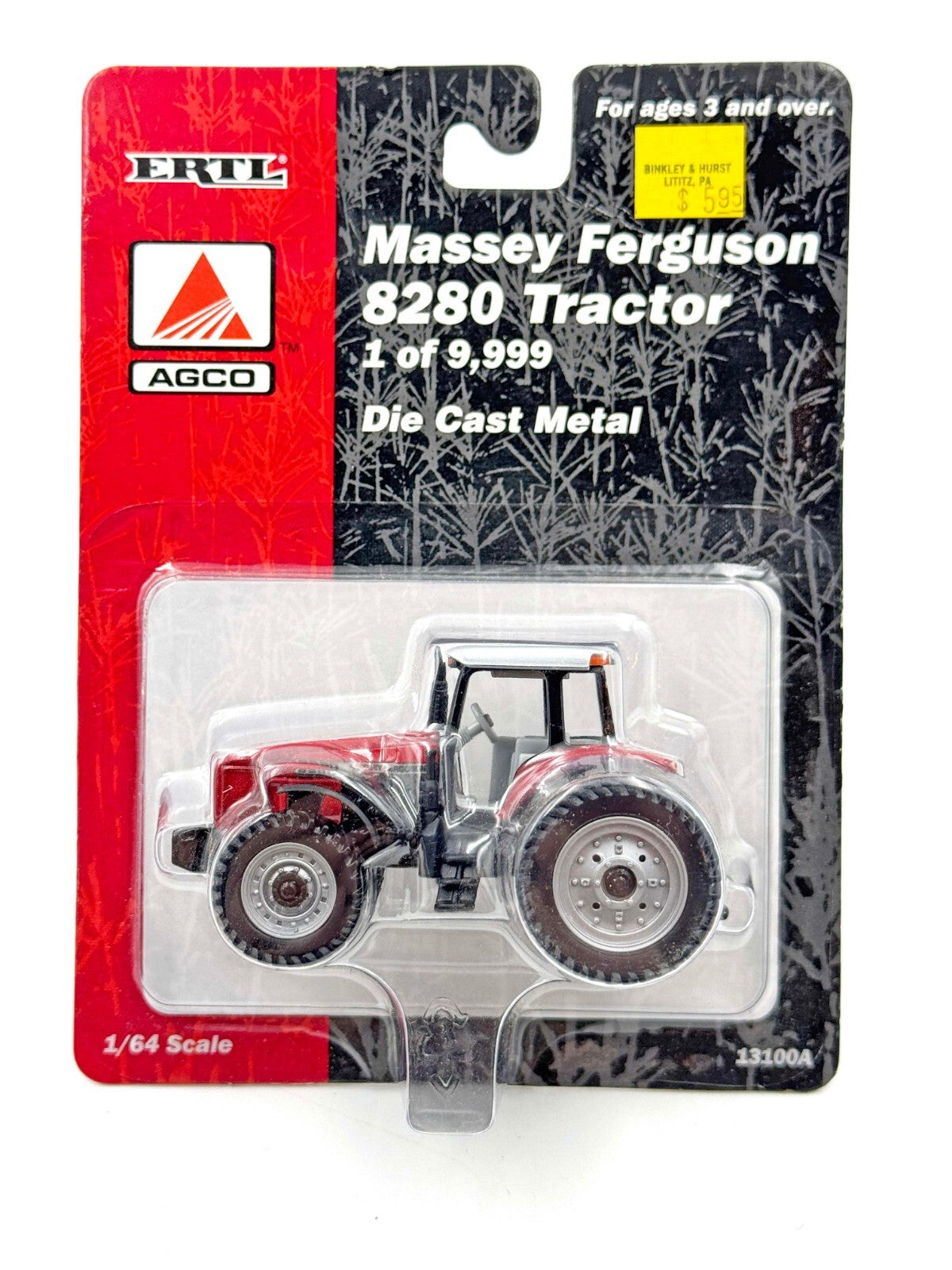1/64 Massey Ferguson 8280 Tractor With Front Assist & Triples 1 Of 9,999