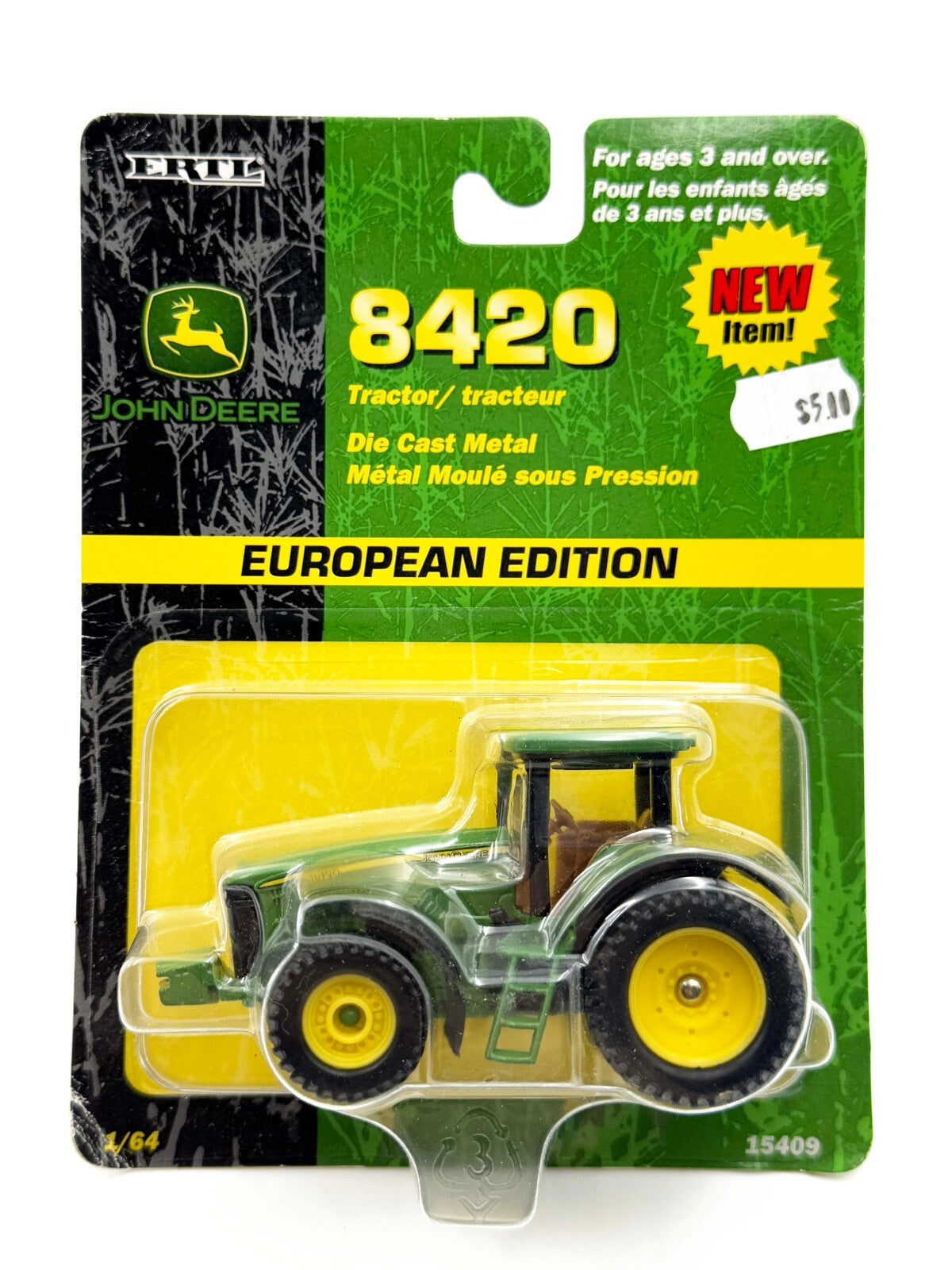 1/64 John Deere 8420 Tractor with Front Wheel Assist European Edition