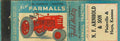Matchbook Cover Farmall H N F Arnhold Plainville Hays Kansas