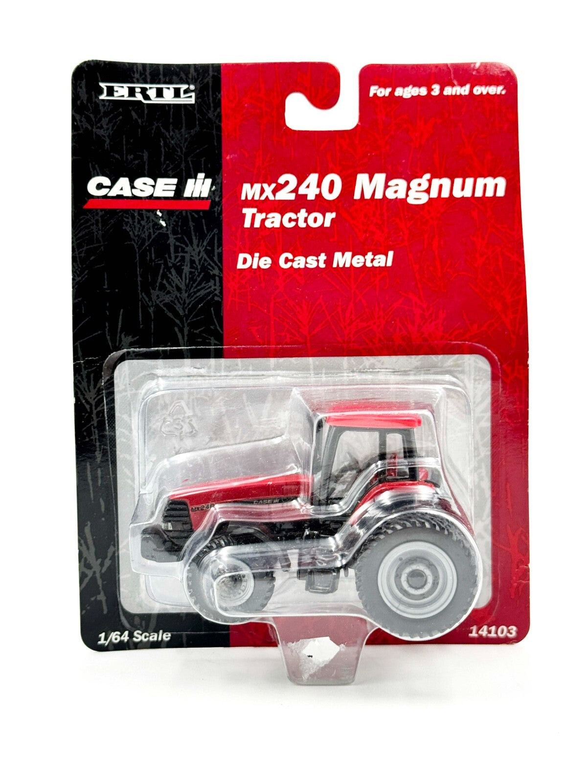 1/64 Case Ih Mx240 Magnum Tractor With Front Wheel Assist & Rear Triples
