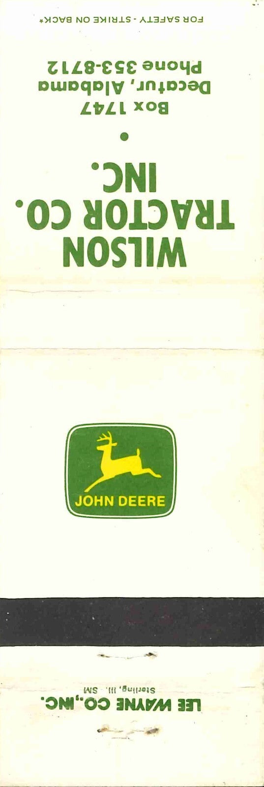 John Deere Matchbook 2 Leg Wilson Tractor Co Decatur Alabama