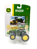 1/64 John Deere 8400R Tractor With Triples On Rear & Dual Front Wheel Assist