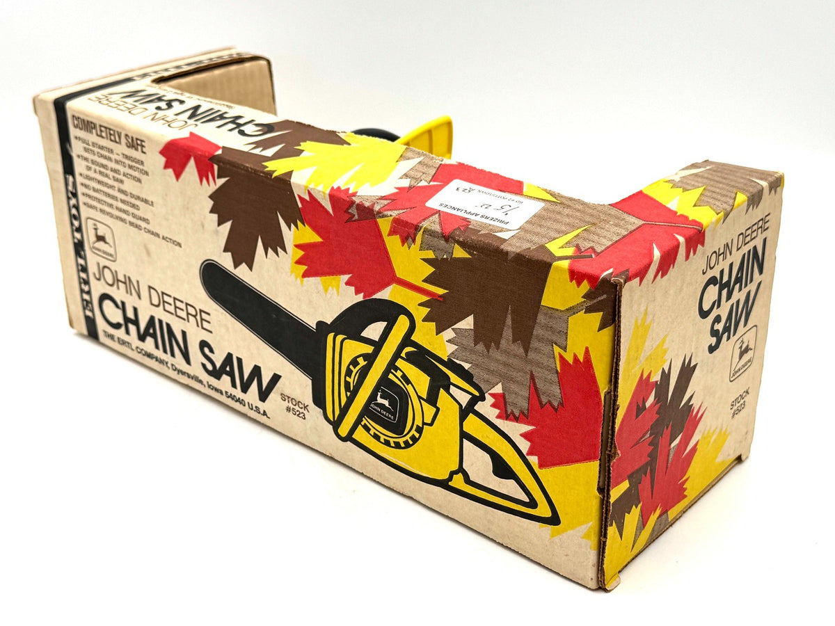 Toy John Deere Chainsaw in Box