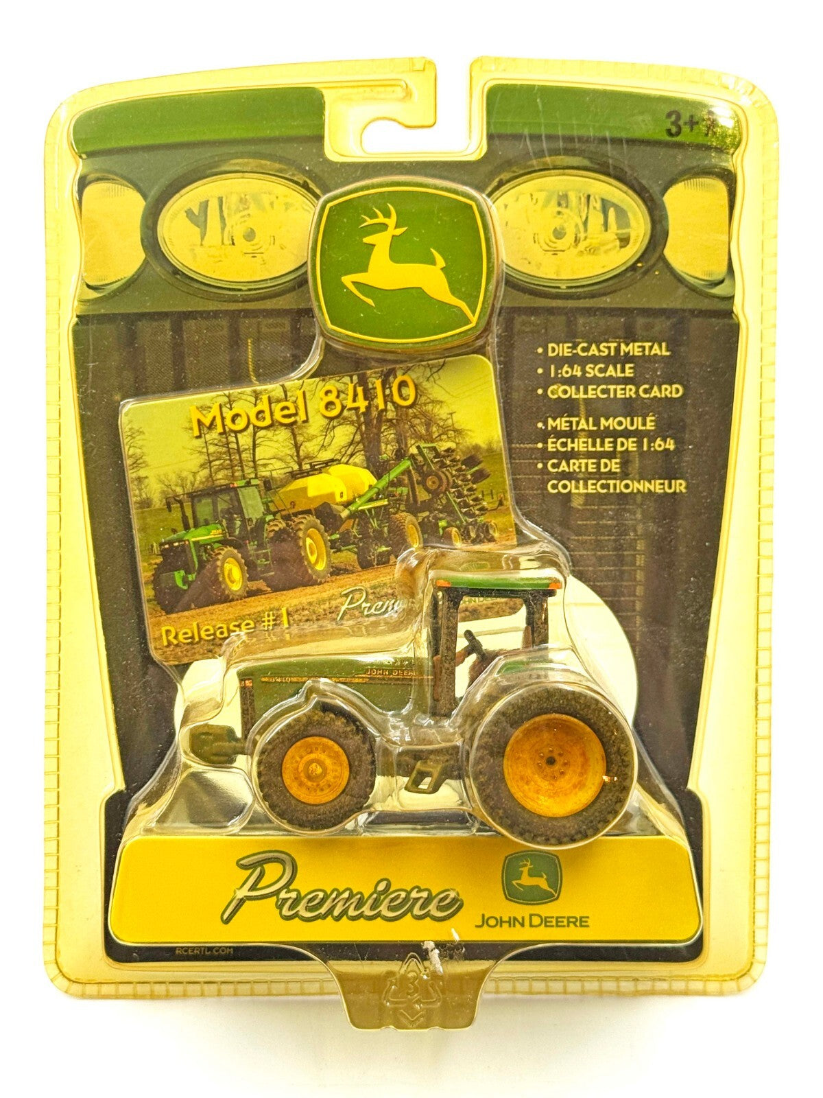 1/64 John Deere 8410 Muddy Tractor With Front Wheel Assist, Premiere Series #1