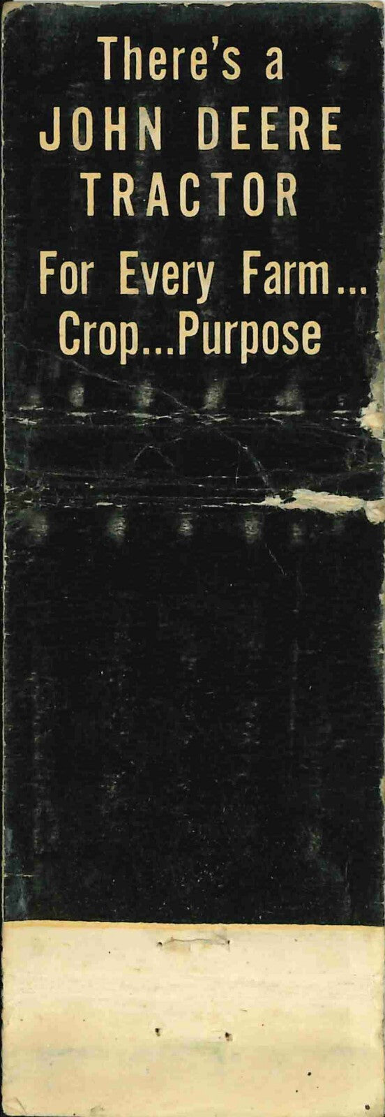 John Deere Matchbook Cover Sam Sorensen Union IA