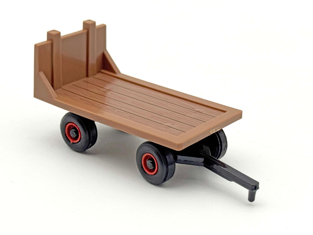 1/64 Orange Wheel Hay Wagon