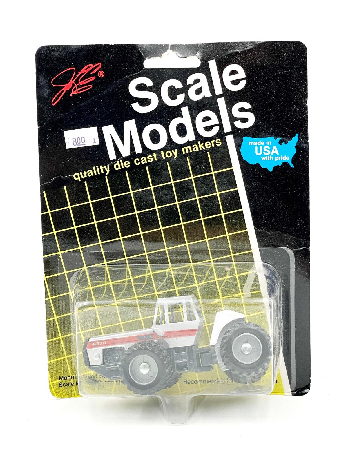1/64 White 4-270 4WD Tractor With Duals