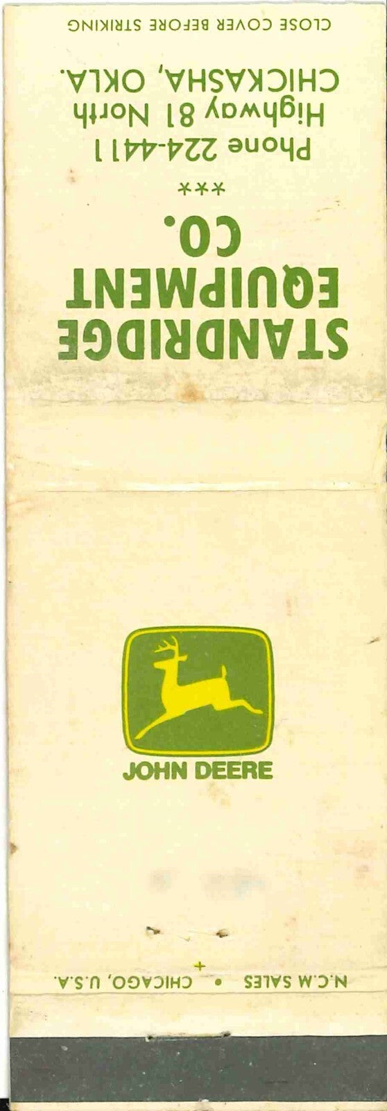 John Deere Matchbook 2 Leg Standridge Equipment Co Chickasha Oklahoma