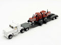 1/64 Hesston Semi W/ Flatbed & Two Hesston 130-90 Tractors