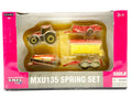 1/64 Case IH MXU135 Tractor Spring Set With Manure Spreader, Sprayer, Fertilizer