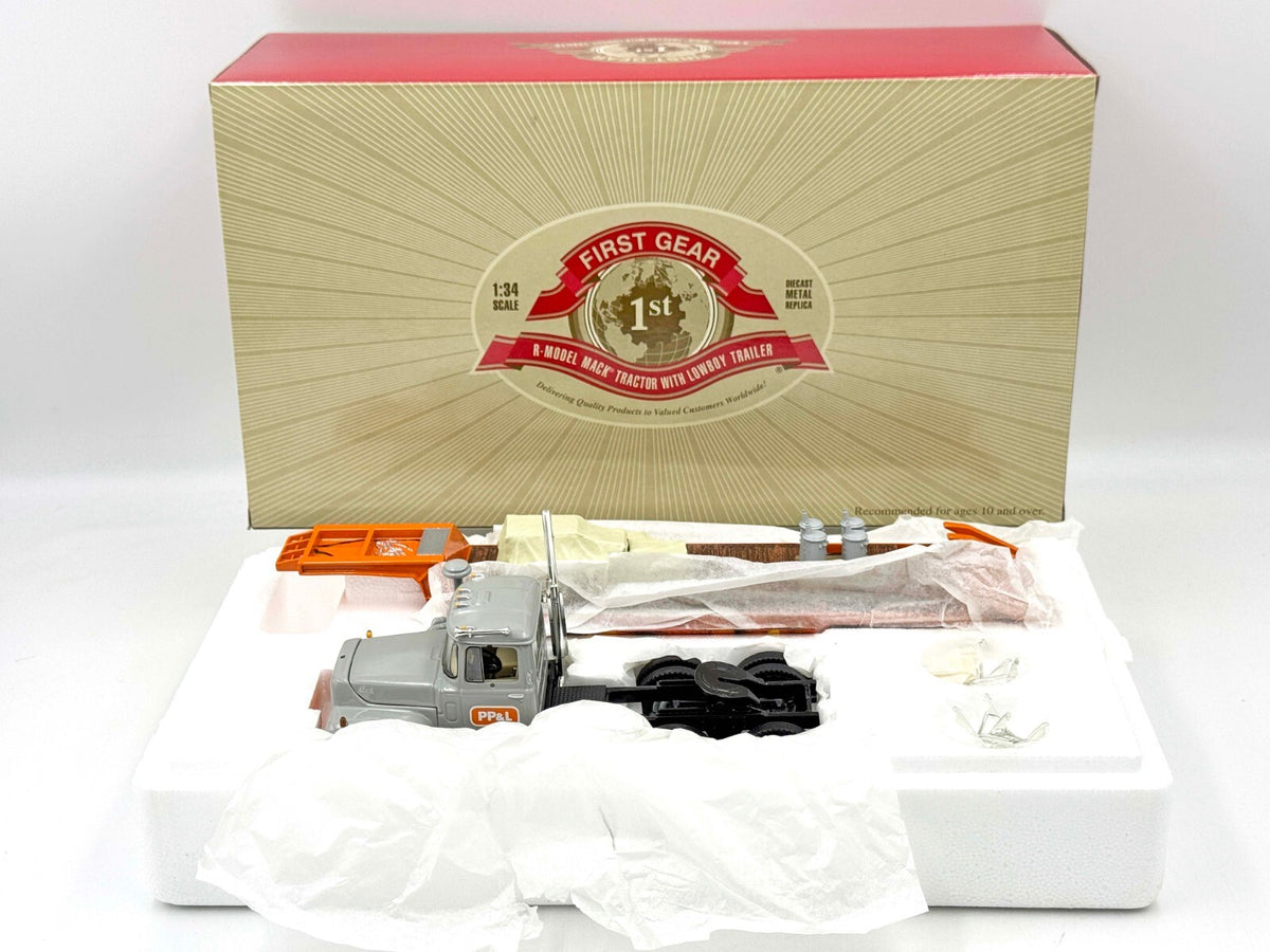 1/34 Mack R Model w/ Lowboy and Load PPL
