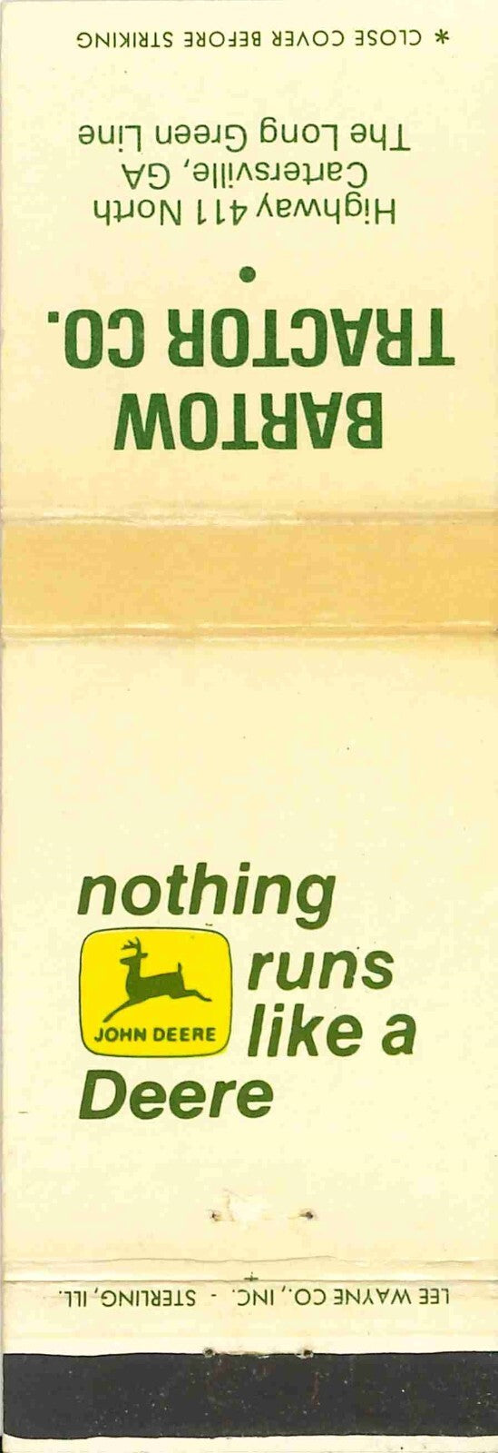 John Deere Matchbook 2 Leg Bartow Tractor Co Cartersvillle Georgia