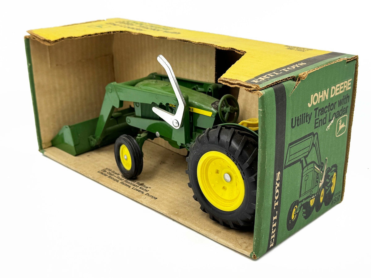 1/16 John Deere Utility Tractor w/ Loader in  Yellow Top Box
