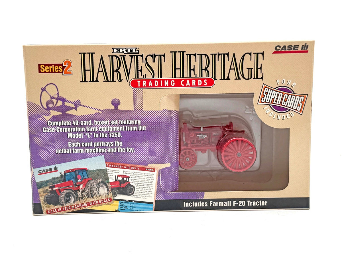 1/64 Farmall F 20 Tractor With Trading Cards
