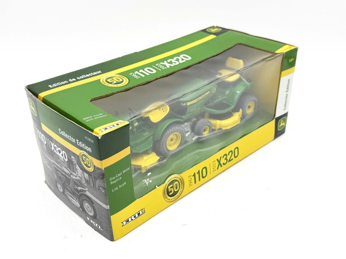 1/16 John Deere 1963 110 & 2013 X320 Lawn & Garden Tractor Set 50TH Anniversary