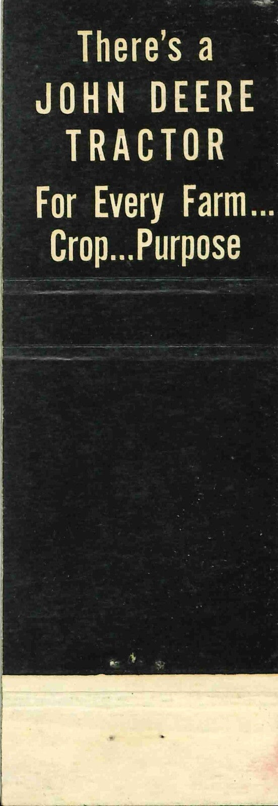 John Deere Matchbook Cover QFE E F Kleineck Wyoming Iowa
