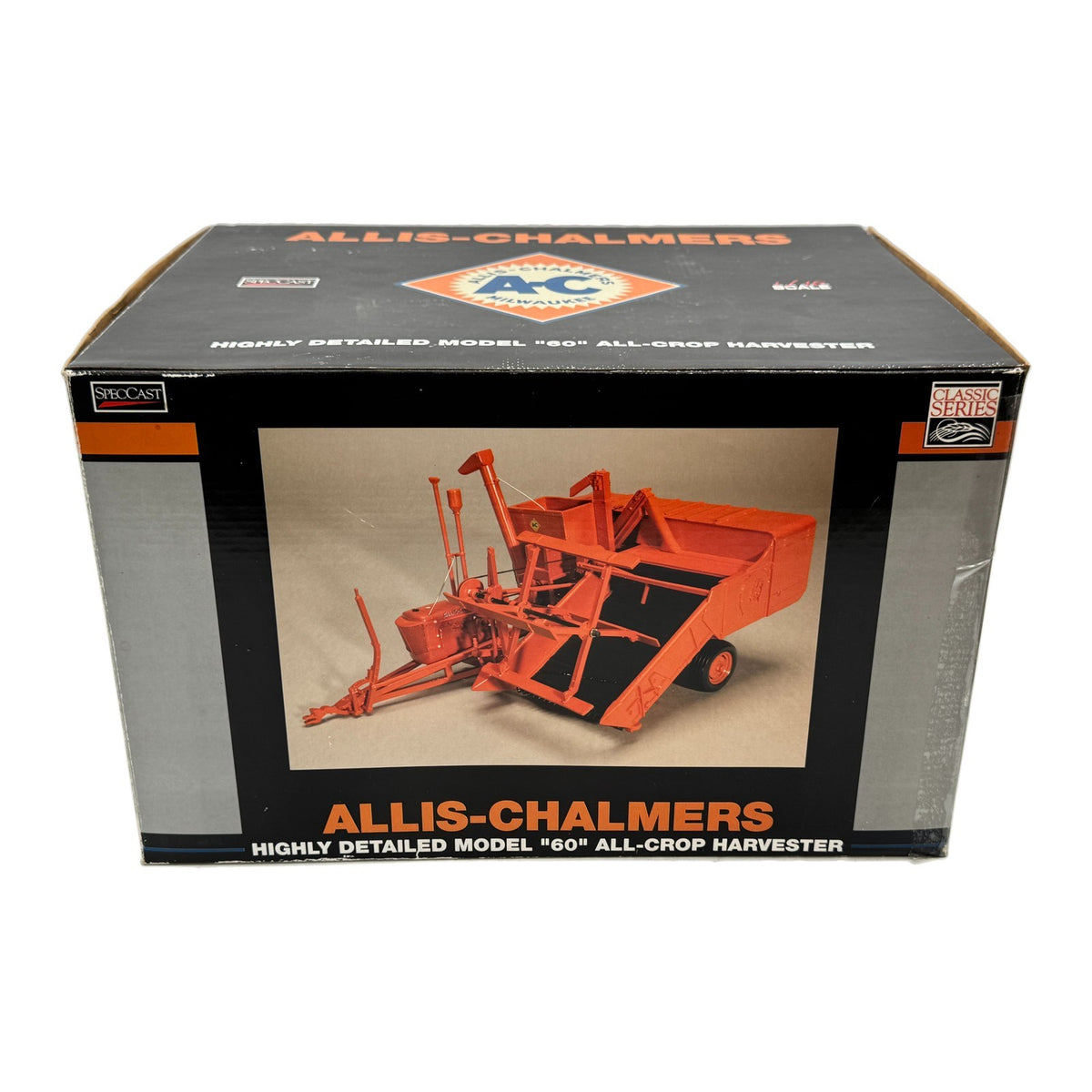 1/16 Allis Chalmers Model 60 All Crop Pull Type Combine w/ Engine