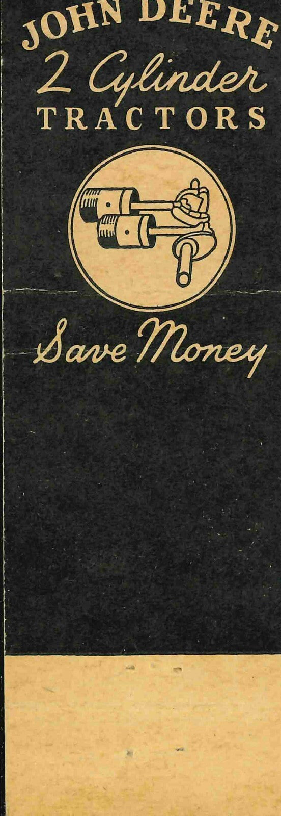 John Deere Matchbook Cover Spencer Imp Co Spencer IA