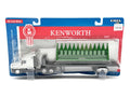 1/64 Kenworth Semi Truck With Trailer and Green Corn Head