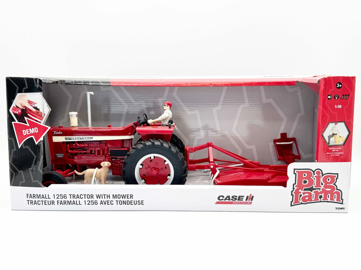 1/16 Farmall 1256 Tractor w/ Mower Big Farm