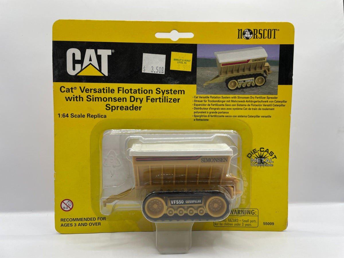 1/64 CAT VFS50 w/ Simonsen Dry Fertilizer Spreader