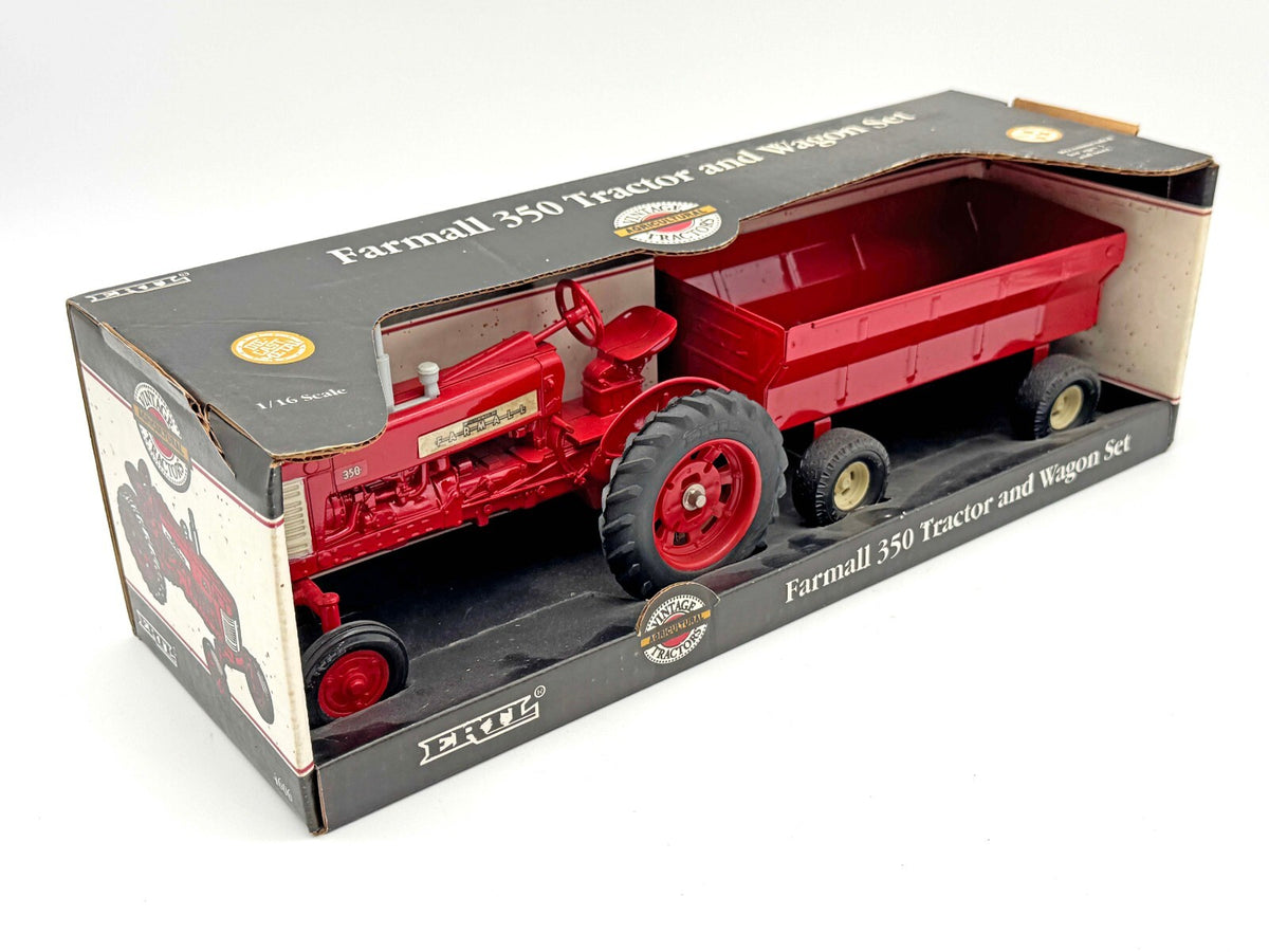 1/16 Farmall 350 Tractor and Wagon Set