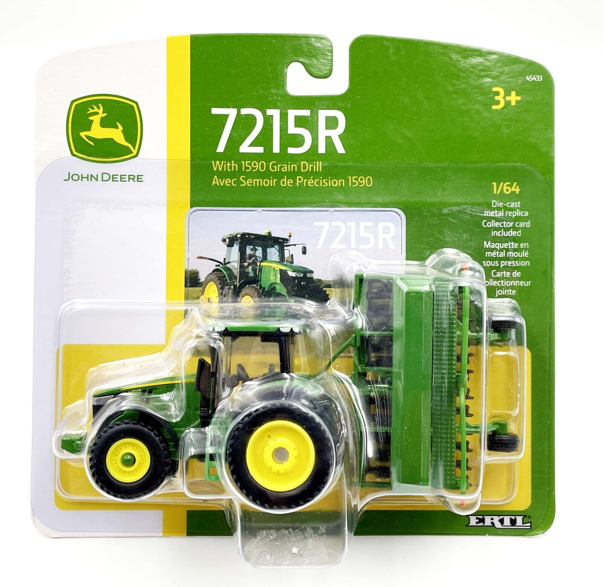 1/64 John Deere 7215R W/ 1590 Grain Drill