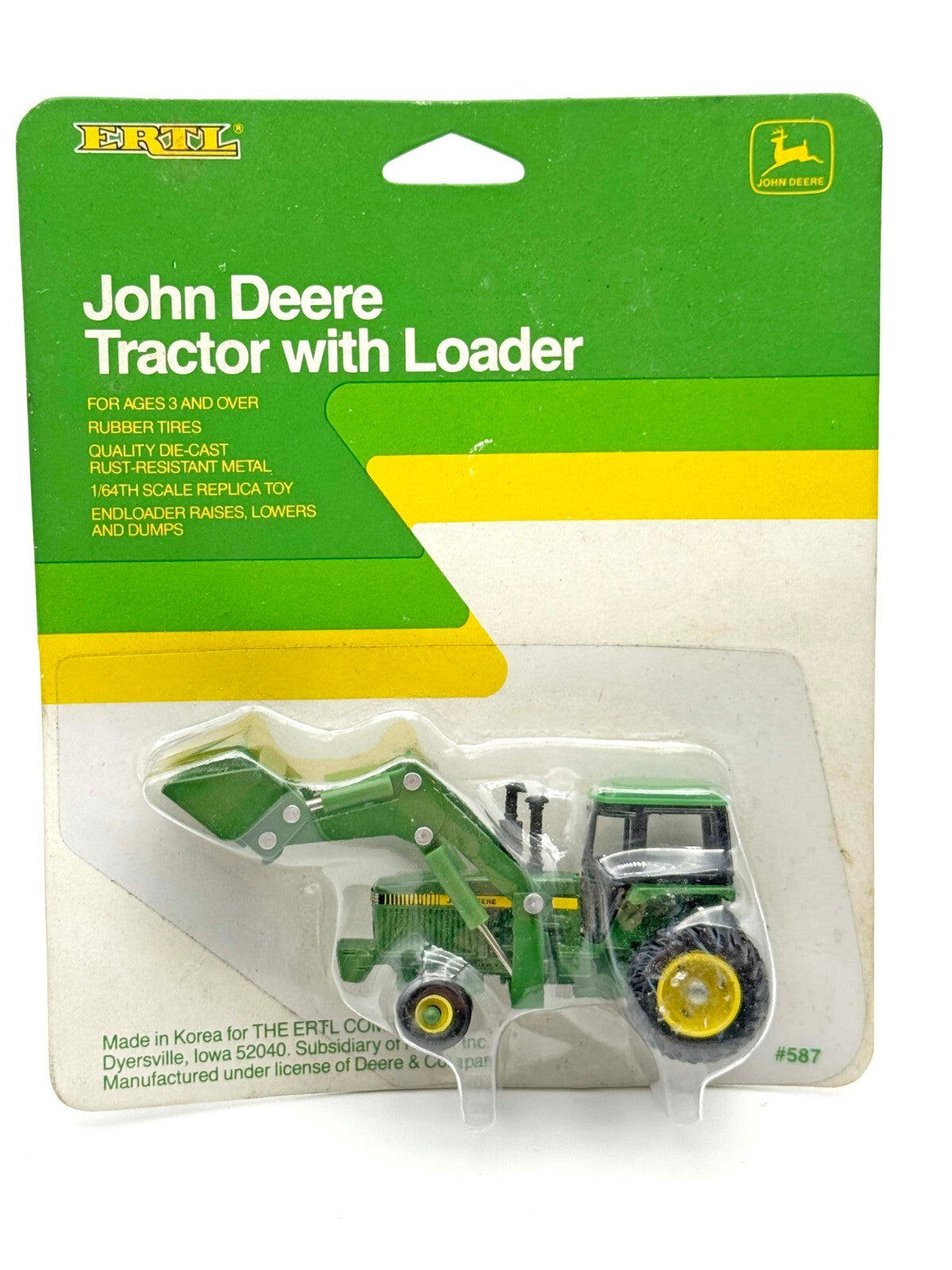 1/64 John Deere Sound Gard Tractor w/ Loader 50 Series