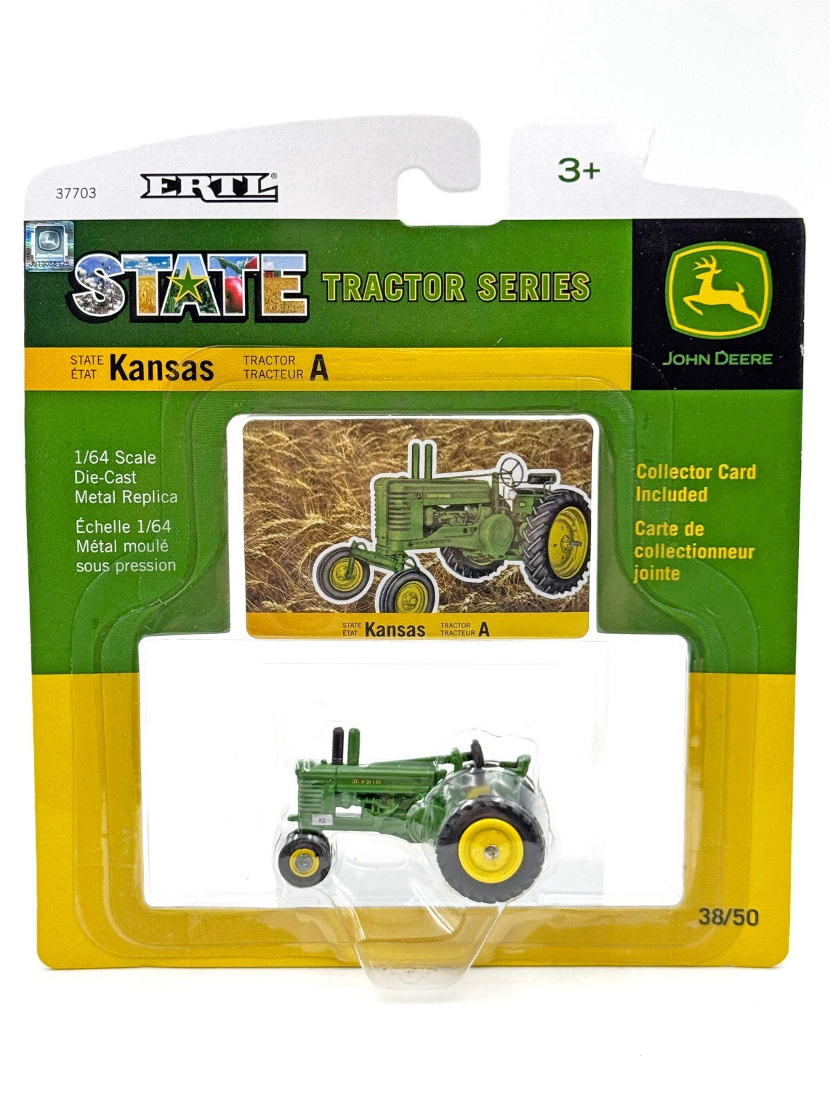 1/64 John Deere A Kansas State Tractor