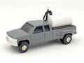 1/64 GMC Grey Dually Pickup w/ Fuel Tank