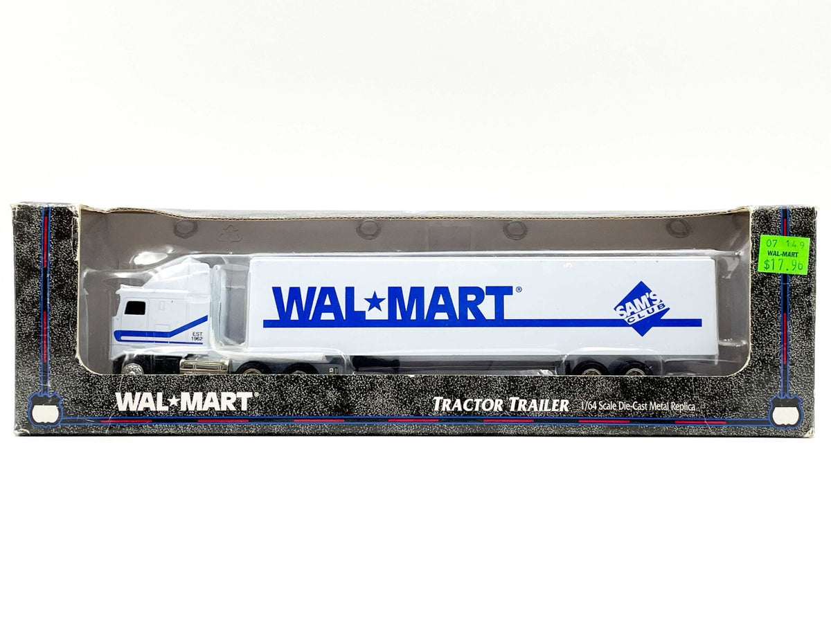 1/64 Walmart Cabover Semi w/ Van Trailer
