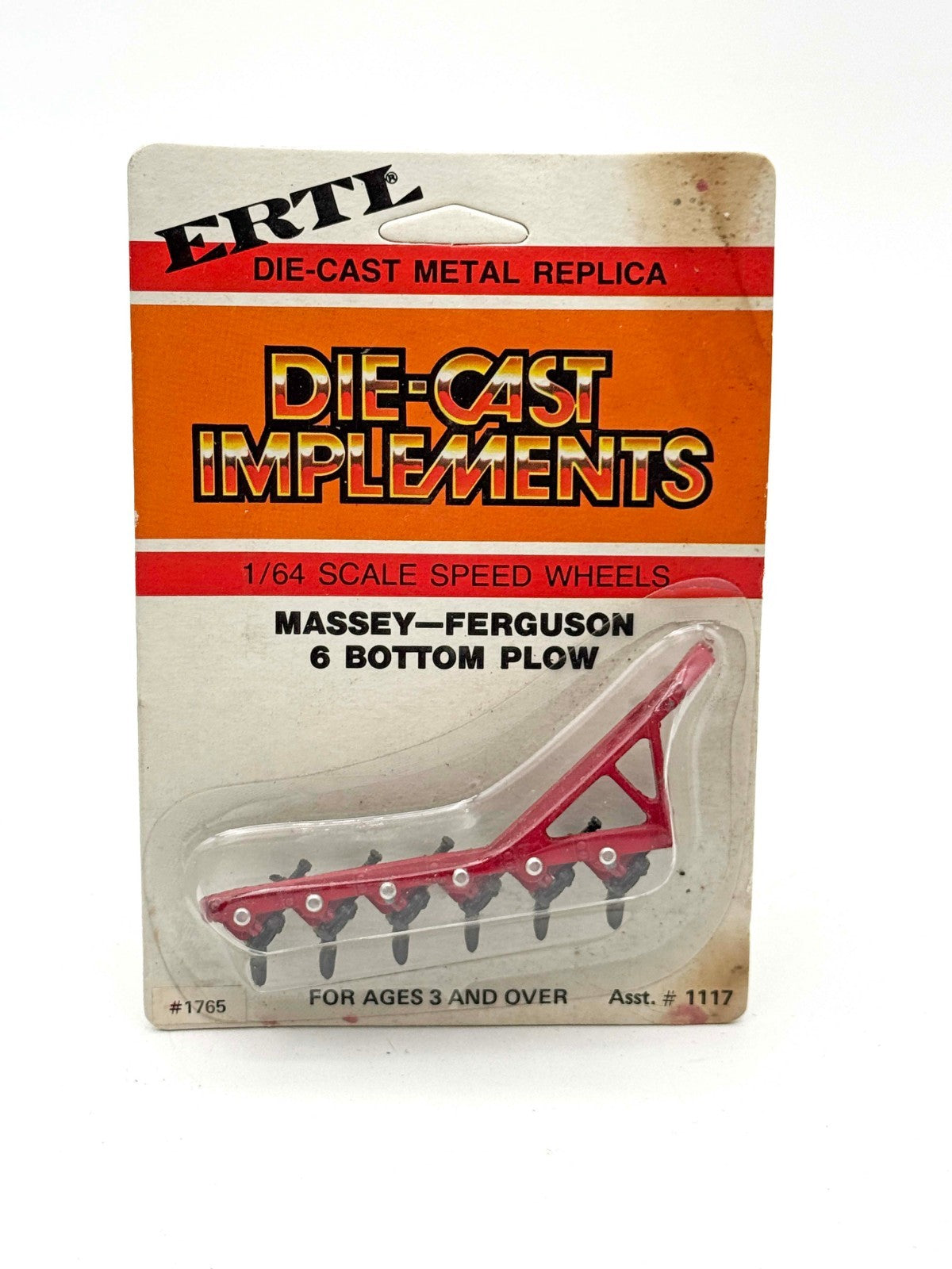 1/64 Massey Ferguson 6 Bottom Plow