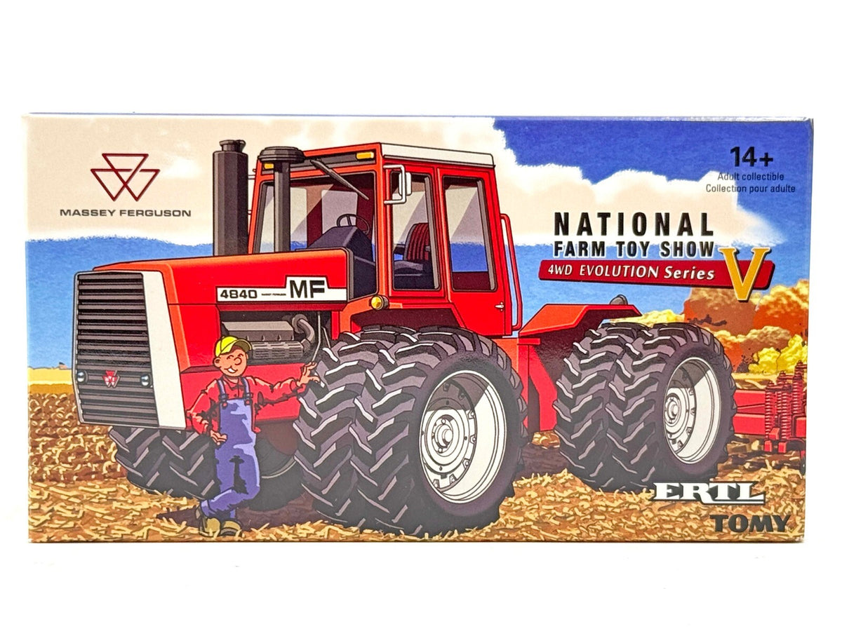 1/64 Massey Ferguson 4840 4wd Tractor With Duals, 2022 National Farm Toy Show Ed