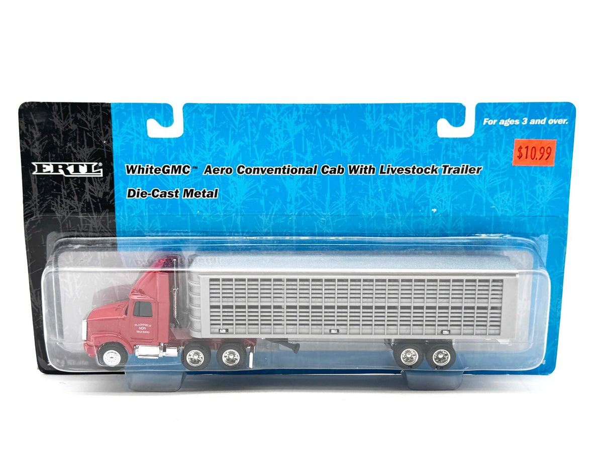 1/64 Plainfield Trucking Semi With Livestock Trailer
