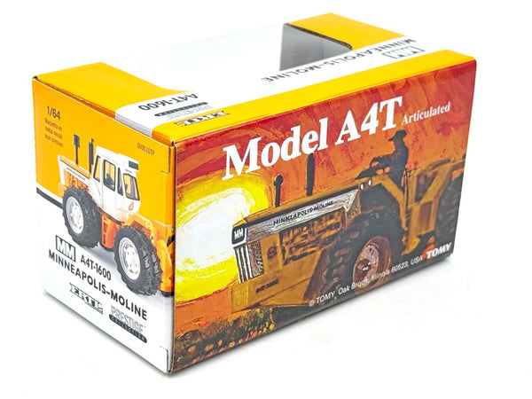 1/64 Minneapolis Moline A4T-1600 4wd Tractor With Cab & Duals, Gold Chrome Chase