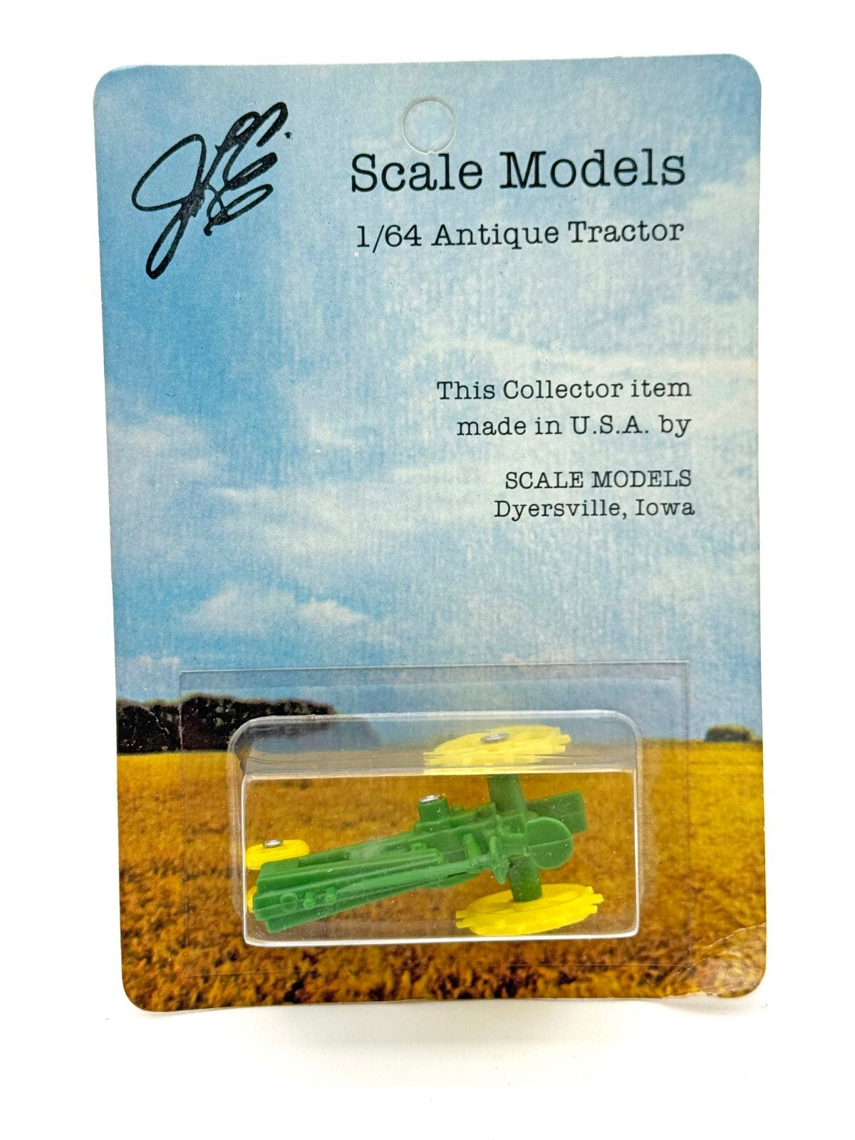 1/64 John  Deere Model A on Steel - Plastic
