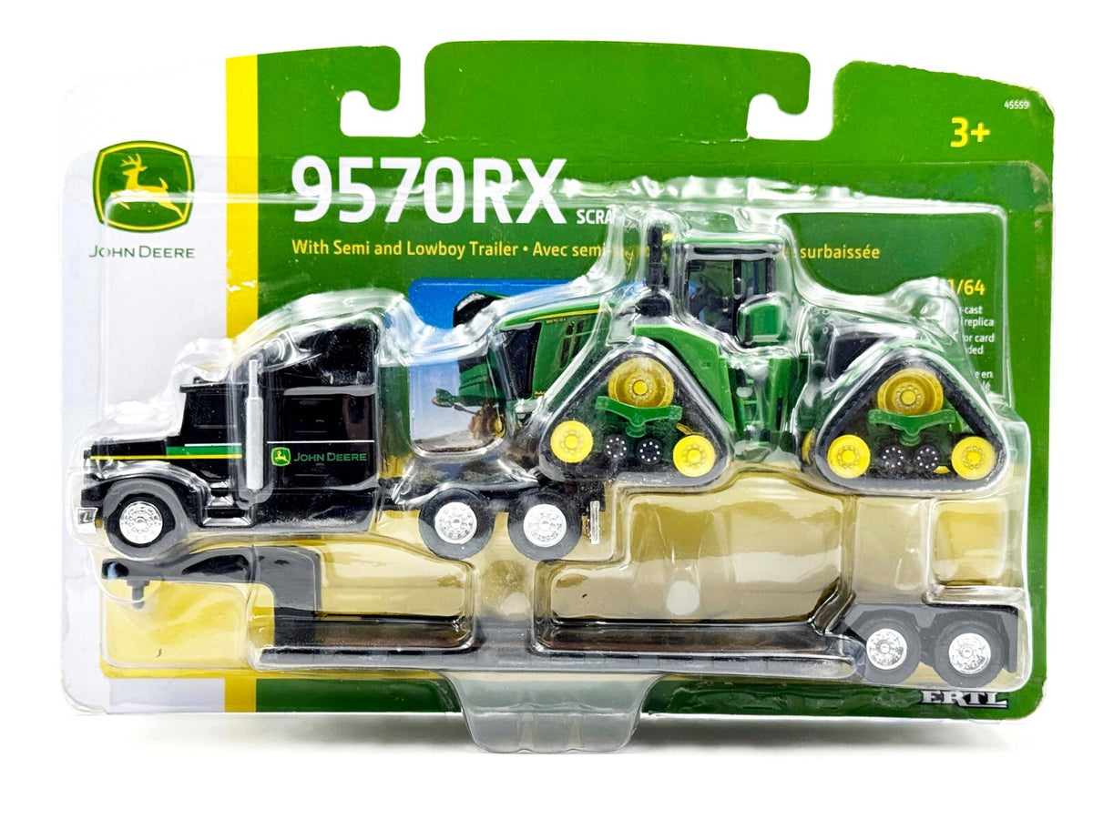 1/64 John Deere 9570Rx Tractor With Lowboy Semi