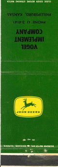 John Deere Matchbook 4 Leg Vogel Implement Company Phillipsburg Kansas