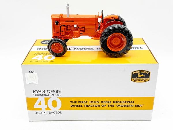 1/16 John Deere 40 Industrial RARE Orange Two Cylinder Club