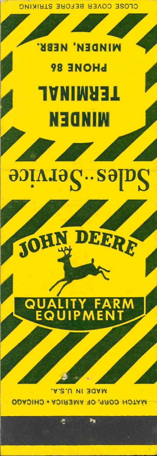 John Deere Matchbook QFE Stripe Minden Terminal Minden Nebraska
