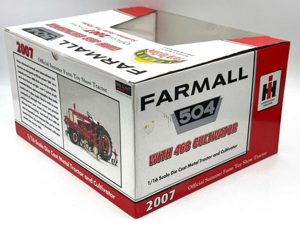 1/16 Farmall 504 Tractor & 468 Cultivator 2007 Summer Farm Toy Show Edition