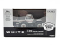 1/64 White 4-210 4wd Tractor With Duals & Red Stripe Decal