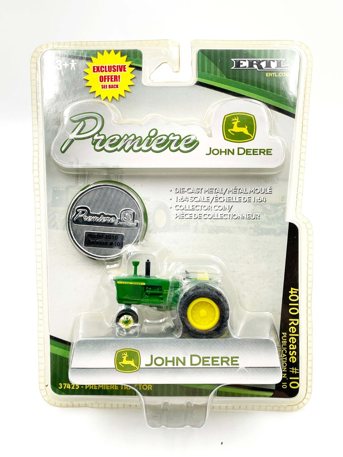 1/64 John Deere 4010 Tractor With Narrow Front, Premiere Series #10