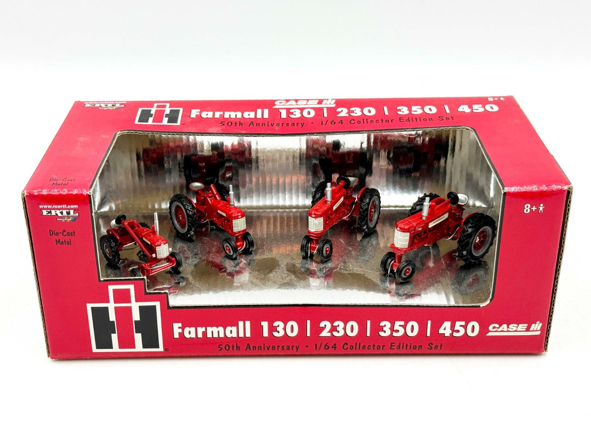 1/64 Farmall 130, 230, 350, 450 Tractors, 50th Anniversary Collector Edition